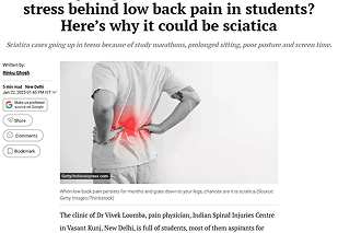 Is sitting long hours for  studies and exam stress behind low back pain in students? Here’s why it could be sciatica