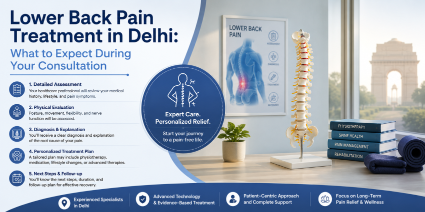 Lower Back Pain Treatment in Delhi: What to Expect During Your Consultation